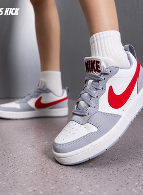 Nike/耐克 COURT BOROUGH LOW男女大童酷菠萝低帮板鞋 IZ2079-100