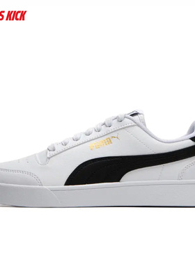 Puma/彪马 SHUFFLE 男女款低帮经典复古透气板鞋小白鞋 309668-03