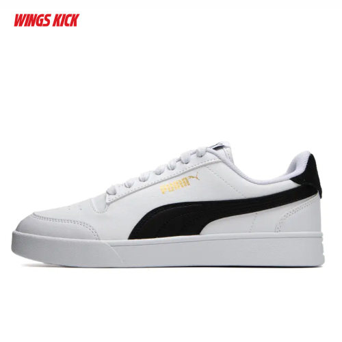 Puma/彪马 SHUFFLE 男女款低帮经典复古透气板鞋小白鞋 309668-03