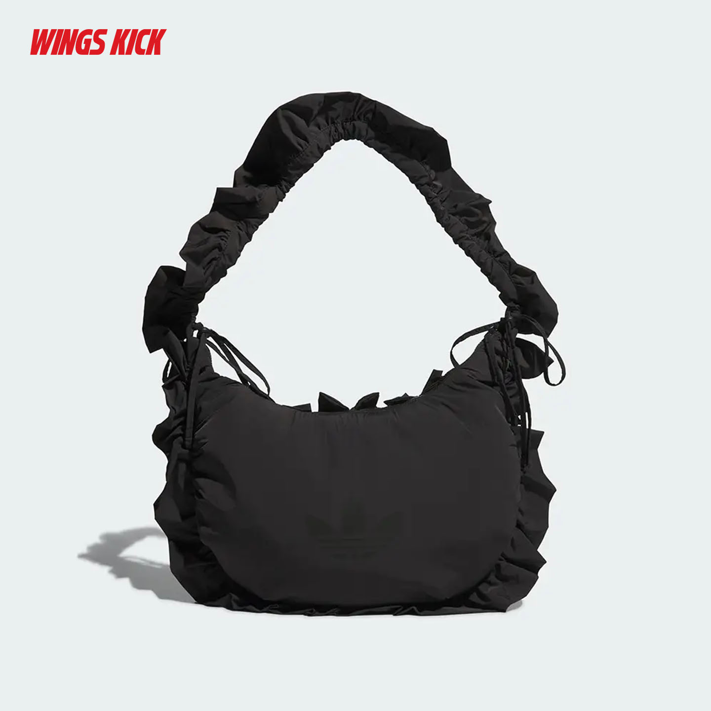 Adidas 三叶草 25冬女荷叶边云朵包单肩挎包手提包 IA8915 IA8914