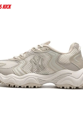 MLB情侣运动鞋男女NY复古赛博老爹鞋鞋厚底增高休闲鞋 3ASHW075N