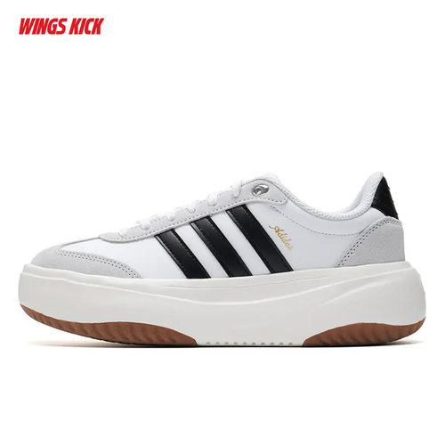 Adidas/阿迪达斯 FLARE PLATFORM 女子缓震回弹厚底休闲鞋 LA4353