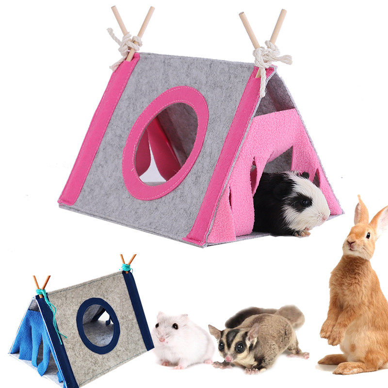 小型宠物用品兔子窝仓鼠角落屋帐篷松鼠蜜袋鼯龙猫隐蔽屋