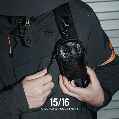 Fifteen Sixteen弹道尼龙小挂包猫头鹰钥匙驾照行驶证耳机收纳包