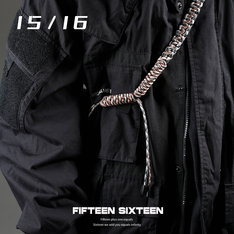 fifteensixteen彩色编织绳肩带
