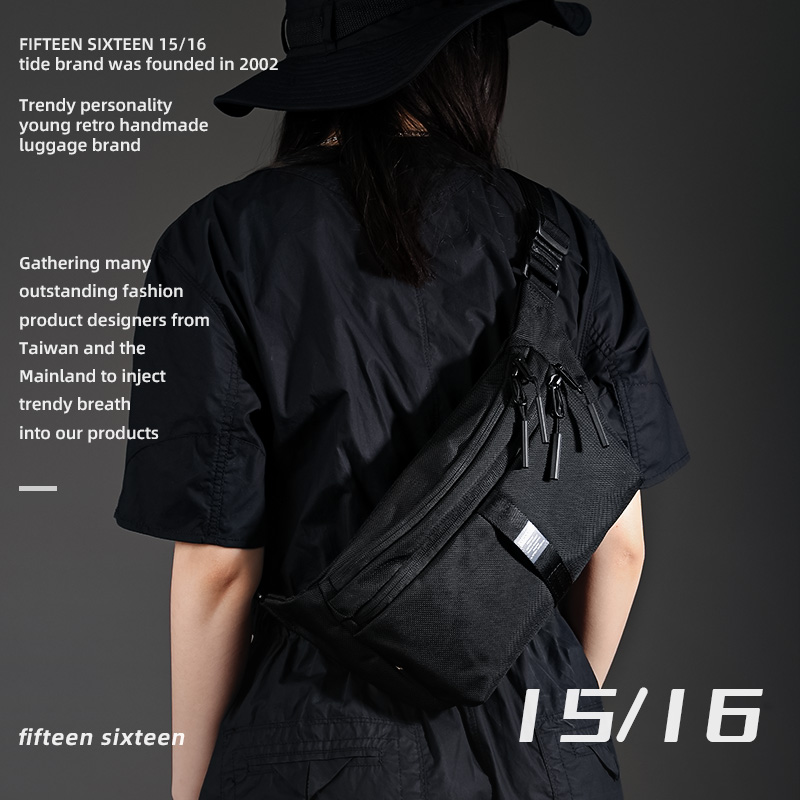 cordura 快拆磁力扣胸包机能斜挎包男潮牌单肩邮差包弹道尼龙腰包