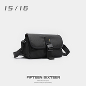 16黑色弹道尼龙斜挎包潮牌小包机能男士 随身背包cordura胸包