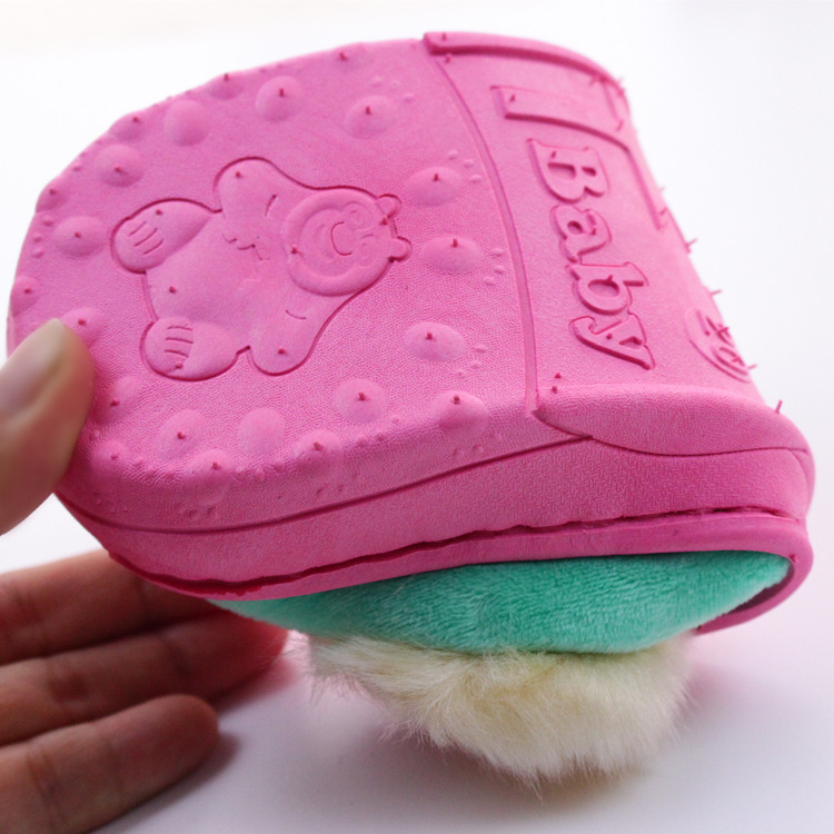 Pantoufles enfants en coton - semelle caoutchouc - Ref 1010328 Image 4