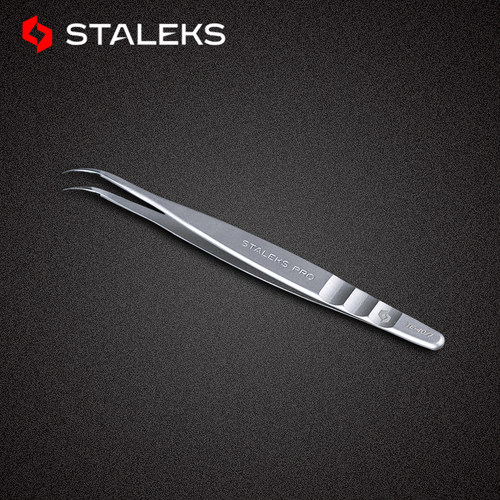 STALEKS高精密单根多取嫁接翘睫美睫专用镊中式睫毛镊子40-7