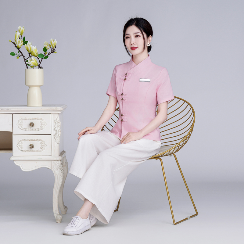 泰式美容师工作服高端美容院养生馆SPA足疗按摩理疗女技师服套装