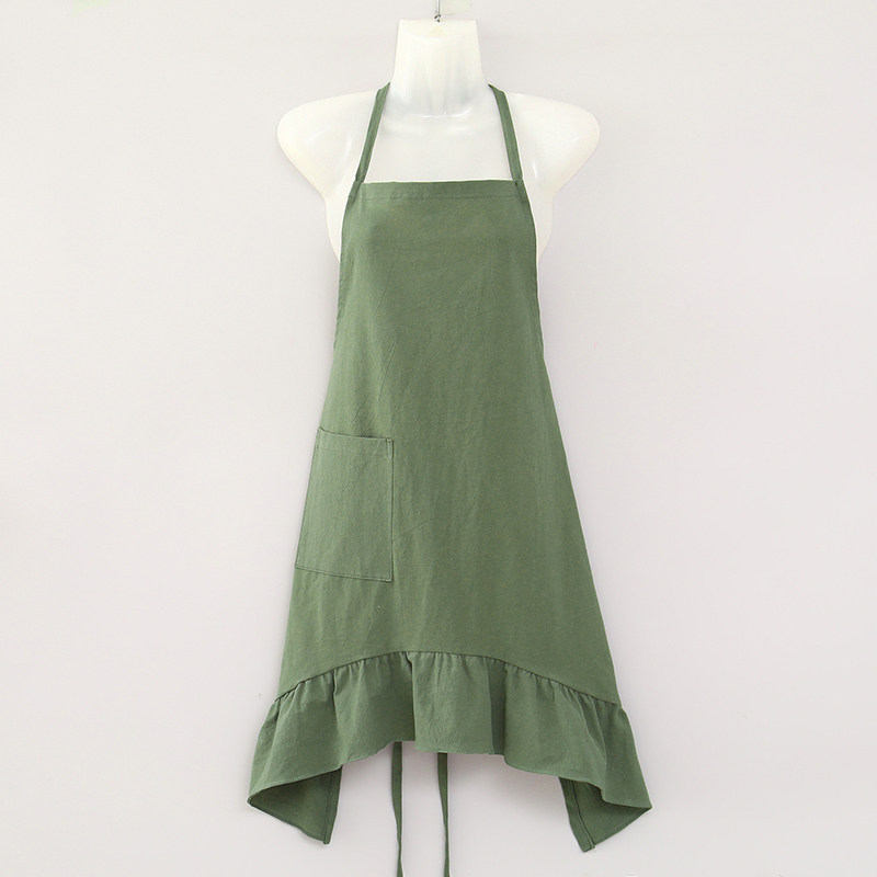 全棉日式百褶边蝶尾气质挂脖围裙家务商务围兜美甲店工作服,家庭/个人清洁工具,围裙,淘宝优惠券,粉丝福利购,淘宝优惠卷