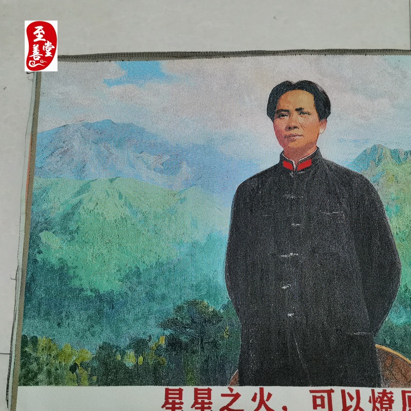红色怀旧收藏地摊网红货源刺绣织