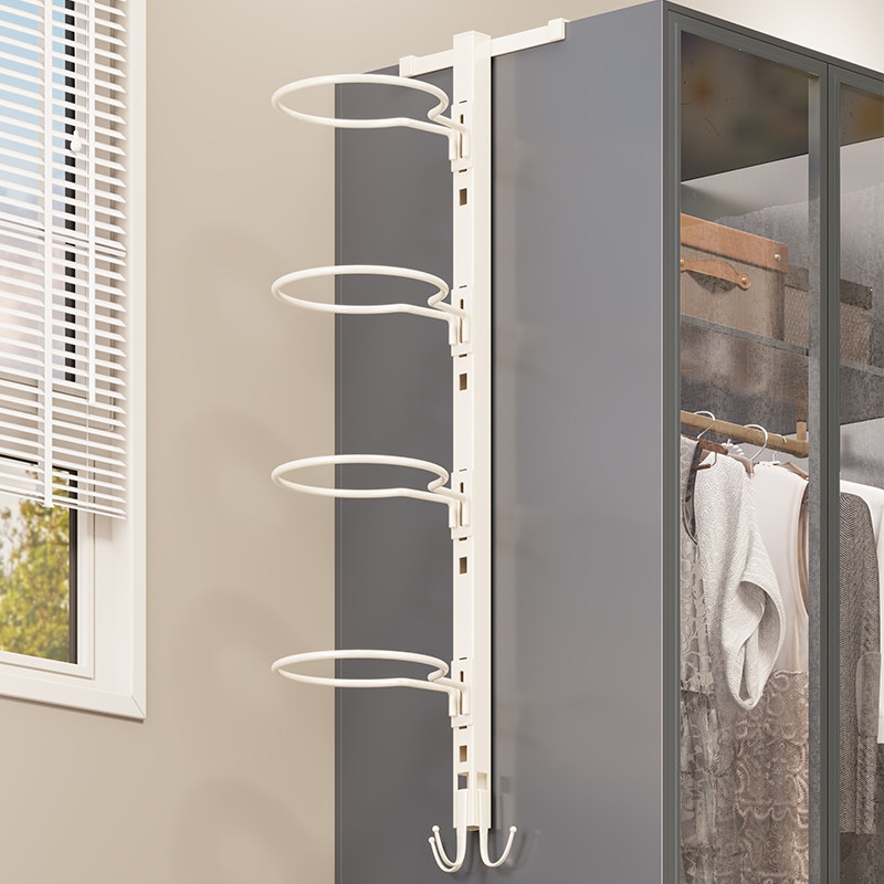 免打孔壁柜边外篮球足球收纳层架筐球类摆放壁挂置物架子省空间神