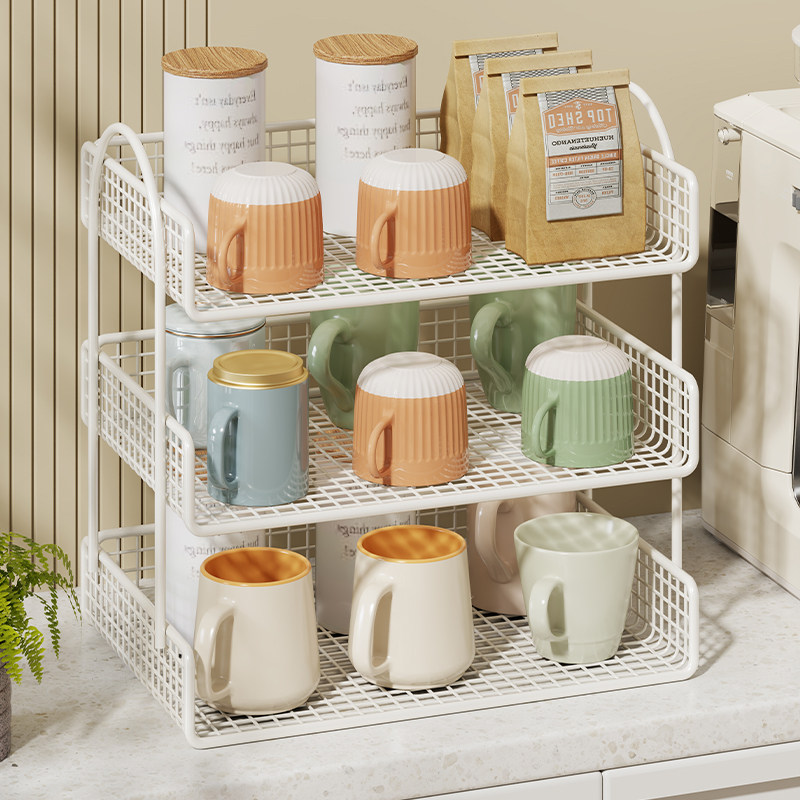 杯架杯子置物架桌面放水杯收藏架餐桌托 托盘家用茶沥水多层杯架,家庭/个人清洁工具,杯架,淘宝优惠券,粉丝福利购,淘宝优惠卷