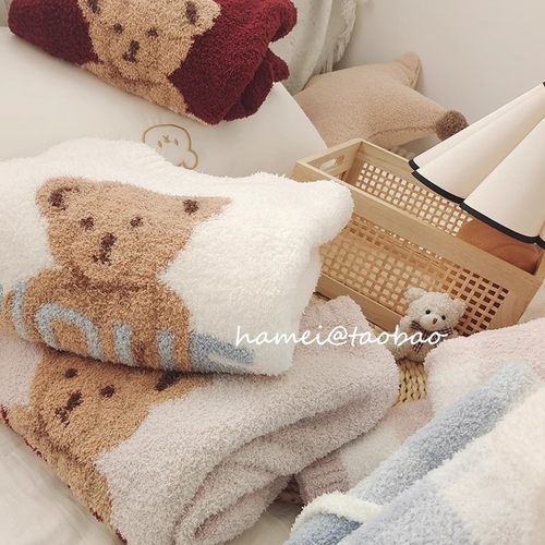 新款卡通女软绵绵半边绒睡衣套装