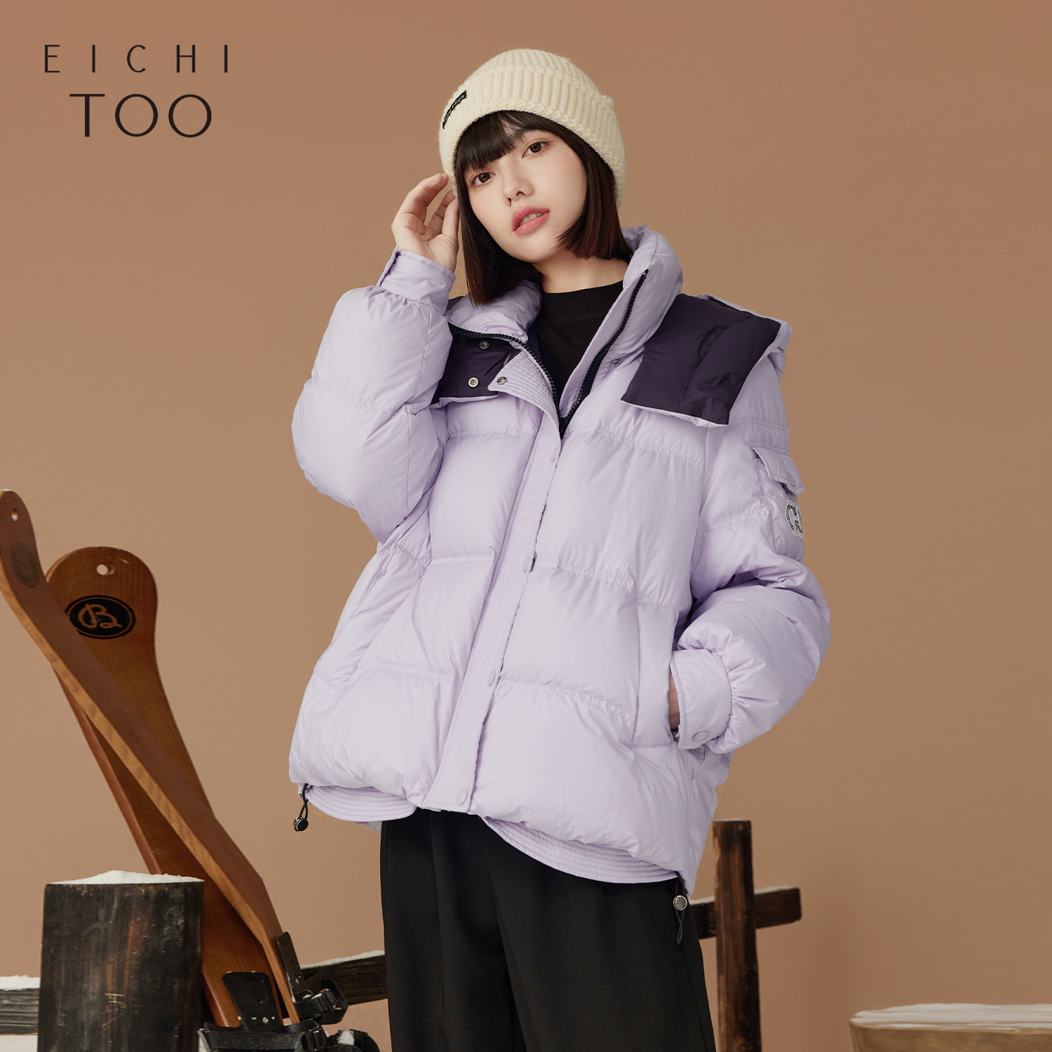 EICHITOO/爱居兔连帽羽绒服