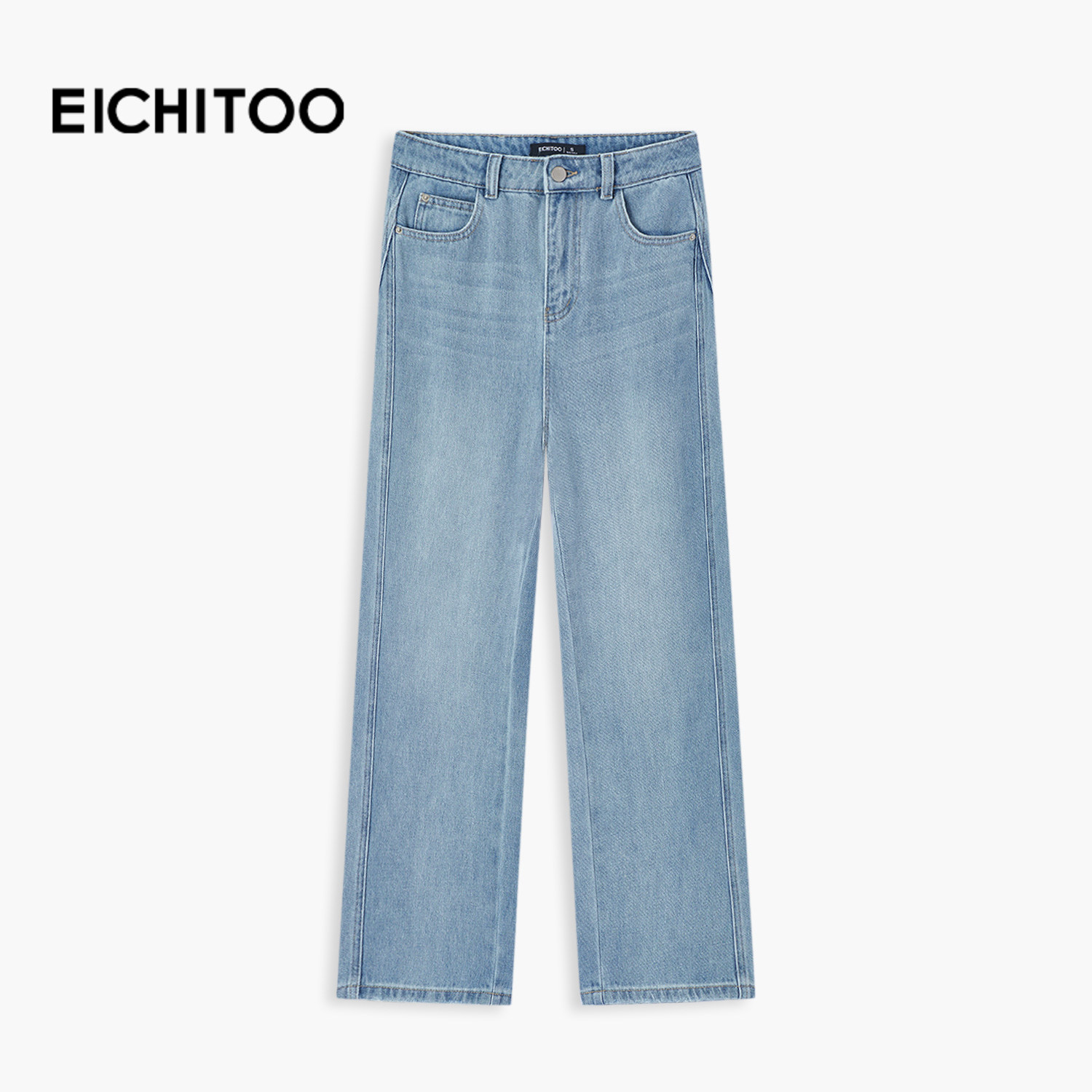 爱居兔年轻时尚牛仔裤2026年春季新款女舒适高品质弯刀裤长款,女装/女士精品,牛仔裤,淘宝优惠券,粉丝福利购,淘宝优惠卷