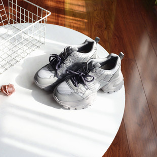 女2025秋季 复古老爹鞋 砖贵 运动百搭松糕厚底休闲鞋 39和40码