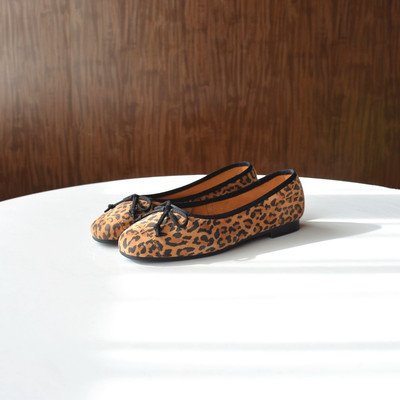 门店639！百家羊皮蛋卷鞋2025新款法式芭蕾浪漫蝴蝶结平底女单鞋