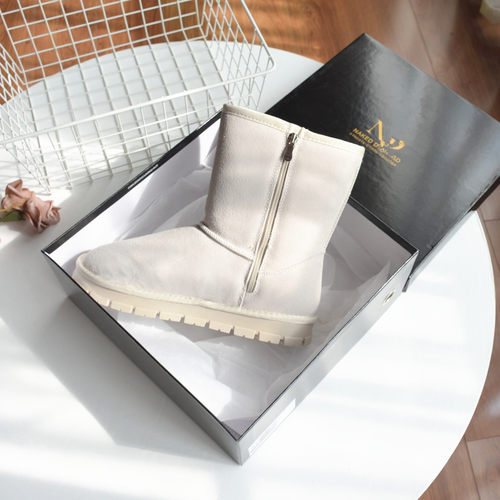 【41和43码男棉靴】俄单~ 牛反绒雪地靴2025冬季男士真皮保暖短靴