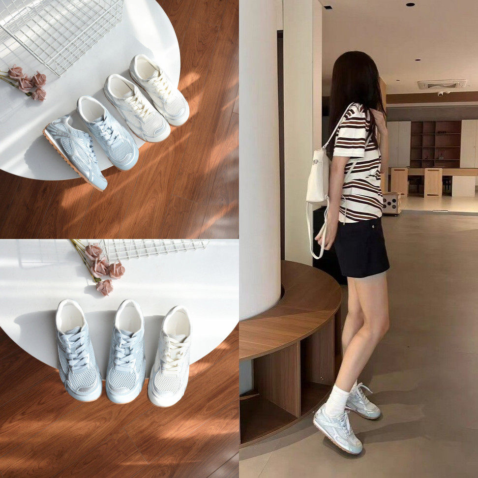 砖贵！羊皮脚垫！网面镂空德训鞋女2026夏季透气阿甘鞋运动休闲鞋