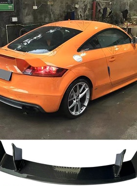 适用08-14奥迪TT TTS MK2改装ROWEN狼炎GT款赛道版碳纤维定风尾翼