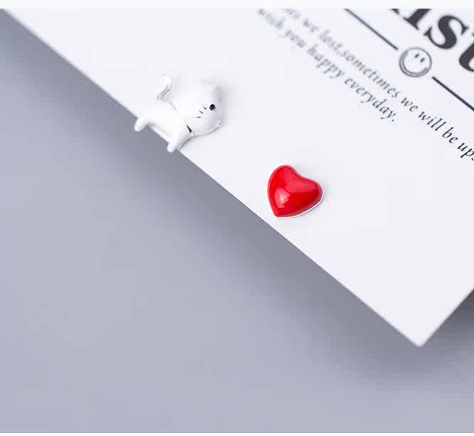 汪星人从不想卖萌 s925纯银耳钉 桃心 纯银饰品在类目 饰品/流行首饰/时尚饰品新, 耳饰, 耳钉中 - 来自Buy2taobao.com提供专业的淘宝代购服务