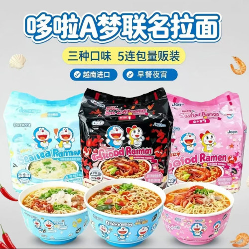 joen哆啦A梦联名韩式拉面泡面