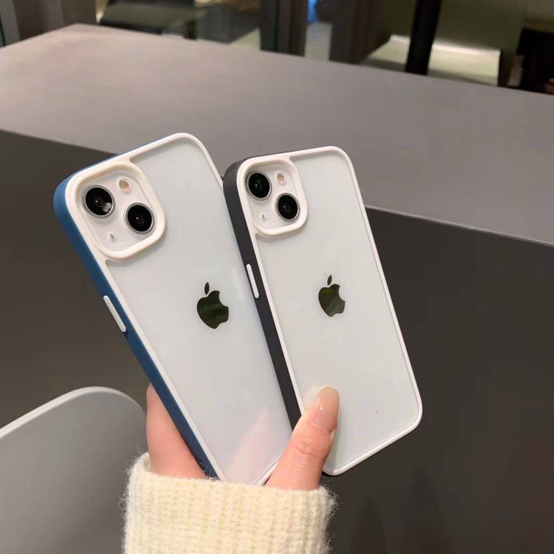 适用苹果14手机壳iphone13透明硅胶12全包XR防摔14蓝色边框11软使用感如何?
