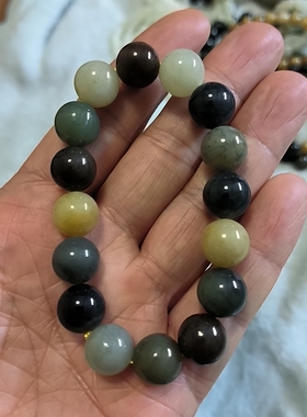 和田玉多宝手串卡12mm，送女友朋友礼物生日礼物