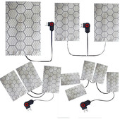 USB5V充电石墨烯发热片腰背肩颈肩膀热敷理疗电加热衣服保暖背心