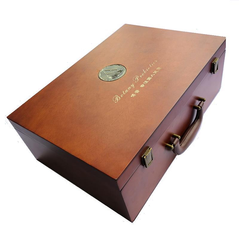 高档复古结婚陪嫁手提式收纳木箱