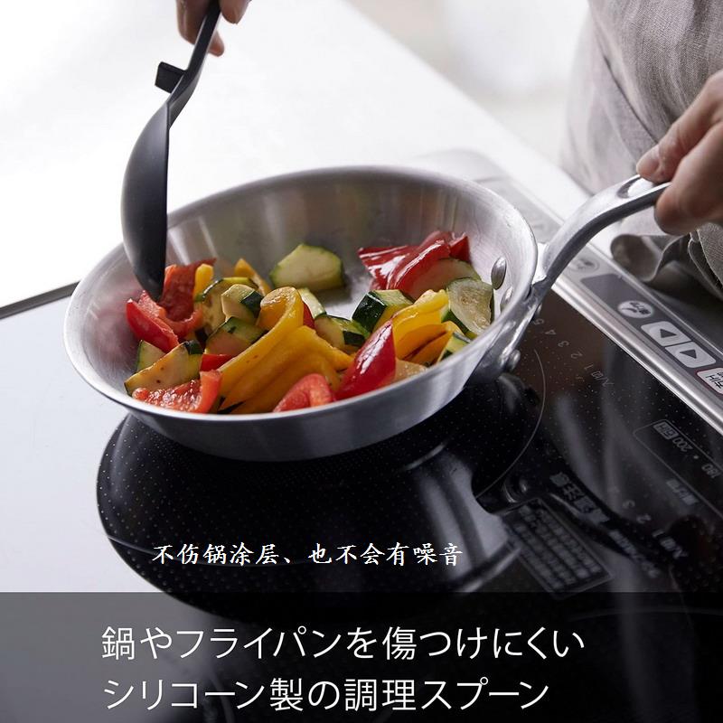 日本山崎硅胶汤勺沙拉勺分菜炒勺