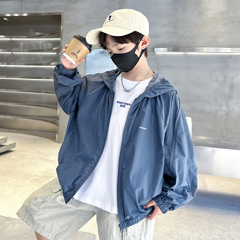 男童夏装连帽防晒衣轻薄