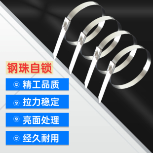 201材质拓森不锈钢扎带厂家4.6100 量大优惠 7.9300经济型钢扎带