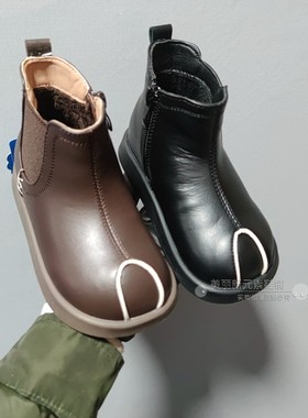 宝贝概念童鞋冬季新款男女童短靴子大棉保暖加绒马丁靴38531