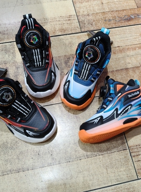 无敌勇士2025秋款男童儿童运动旋转纽扣轻便休闲跑步老爹鞋225321