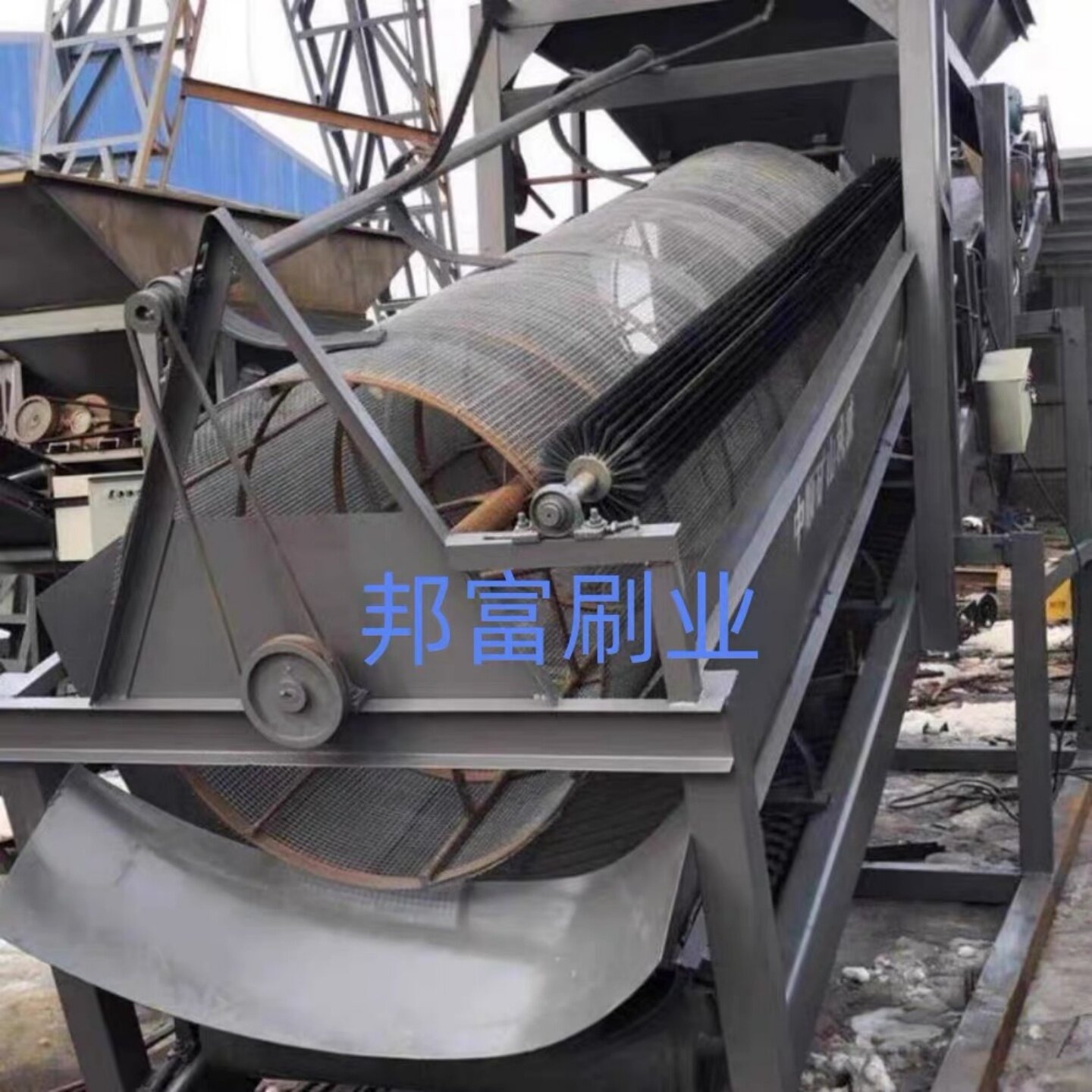 滚筒筛沙机防堵毛刷尼龙毛耐磨