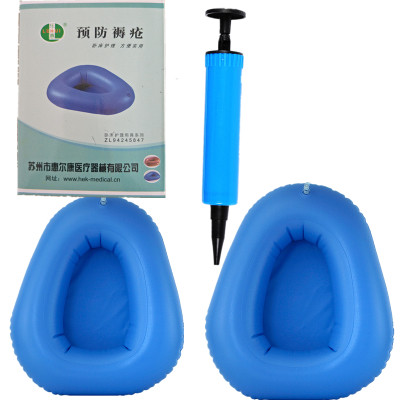 加厚乐惠卧床坐便盆老人卧床瘫痪病人充气大便盆坐便防褥疮接便器
