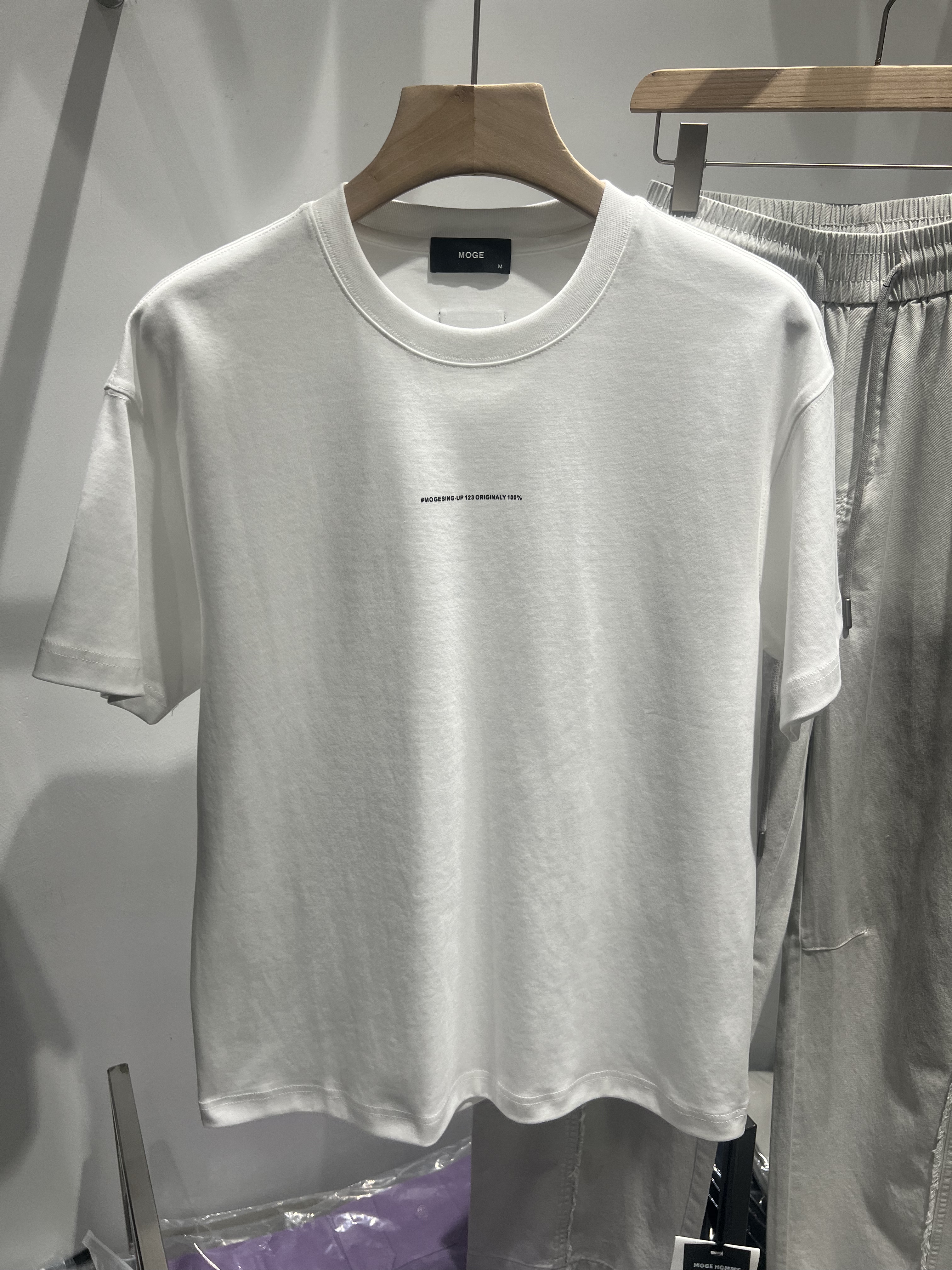 2026夏季新款男士圆领短袖T恤美式时尚百搭字母半袖上衣宽松T恤