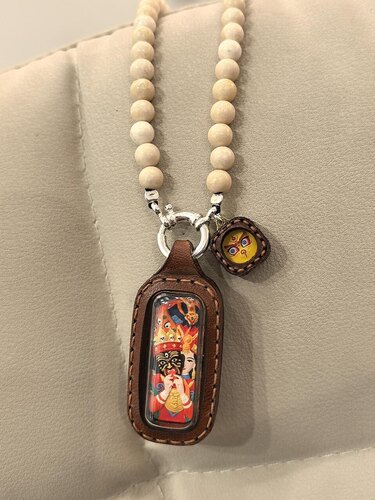 藏式嘎乌盒扎基拉姆黄财神毛衣链中式项链服装百搭唐卡玉石新款