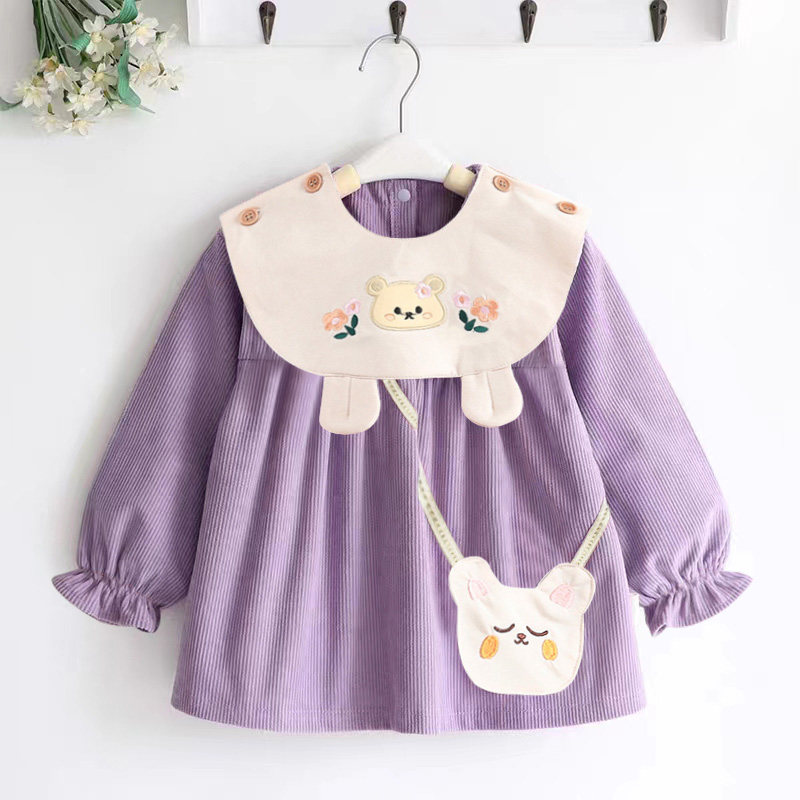 儿童罩衣仿灯芯绒围衣宝宝吃饭围兜防水防脏公主裙男女童韩版围裙,童装/婴儿装/亲子装,反穿衣/罩衣,淘宝优惠券,粉丝福利购,淘宝优惠卷