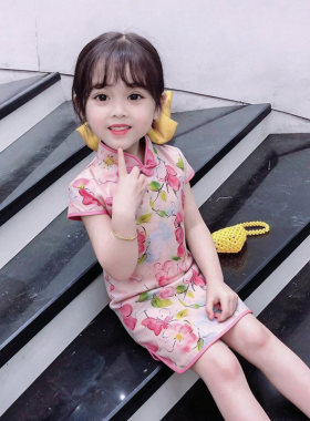 女童旗袍新款童装夏装连衣裙旗袍