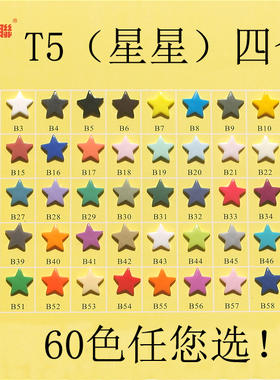 KAM华联T5塑料四合扣星星扣子树脂四合扣DIY手工饰品扣100套