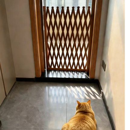 宠物围栏可伸缩门户外室内伸缩隔断拦猫拦狗栅栏挡板隔离门免打孔