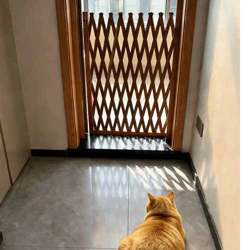 宠物围栏可伸缩门户外室内伸缩隔断拦猫拦狗栅栏挡板隔离门免打孔
