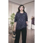 休闲上衣胖mm宽松显瘦T恤衫 大码 新款 200斤胖妹妹洋气时尚 女装 秋装