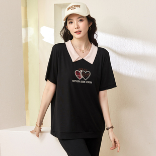 发货收藏加购 新品 6月27日8点 T恤 百搭时尚 休闲短袖 胖妹妹夏装