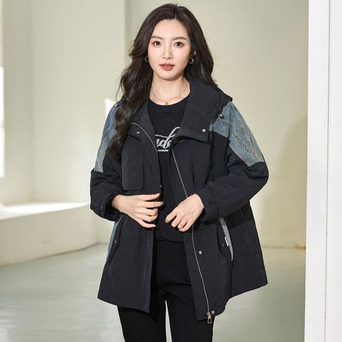 200斤胖mm春季洋气时尚显瘦外套