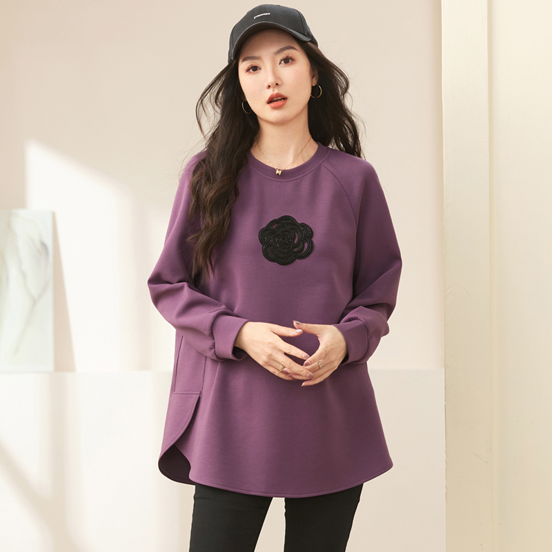 200斤胖mm春装时尚显瘦打底衫